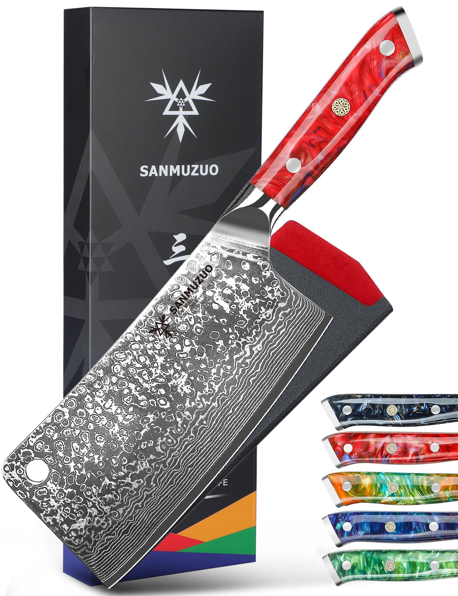 Amazon.co.jp: SANMUZUO チョッピングナイフ - 7インチ 包丁 - 炫